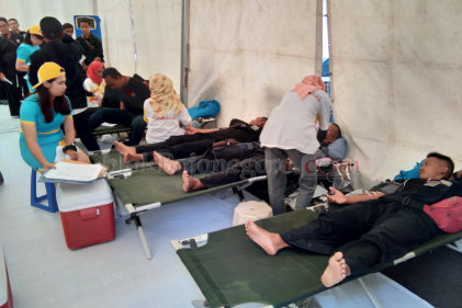 Ratusan Pendonor Ikuti Donor Darah Massal